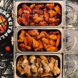 a table with wings on it